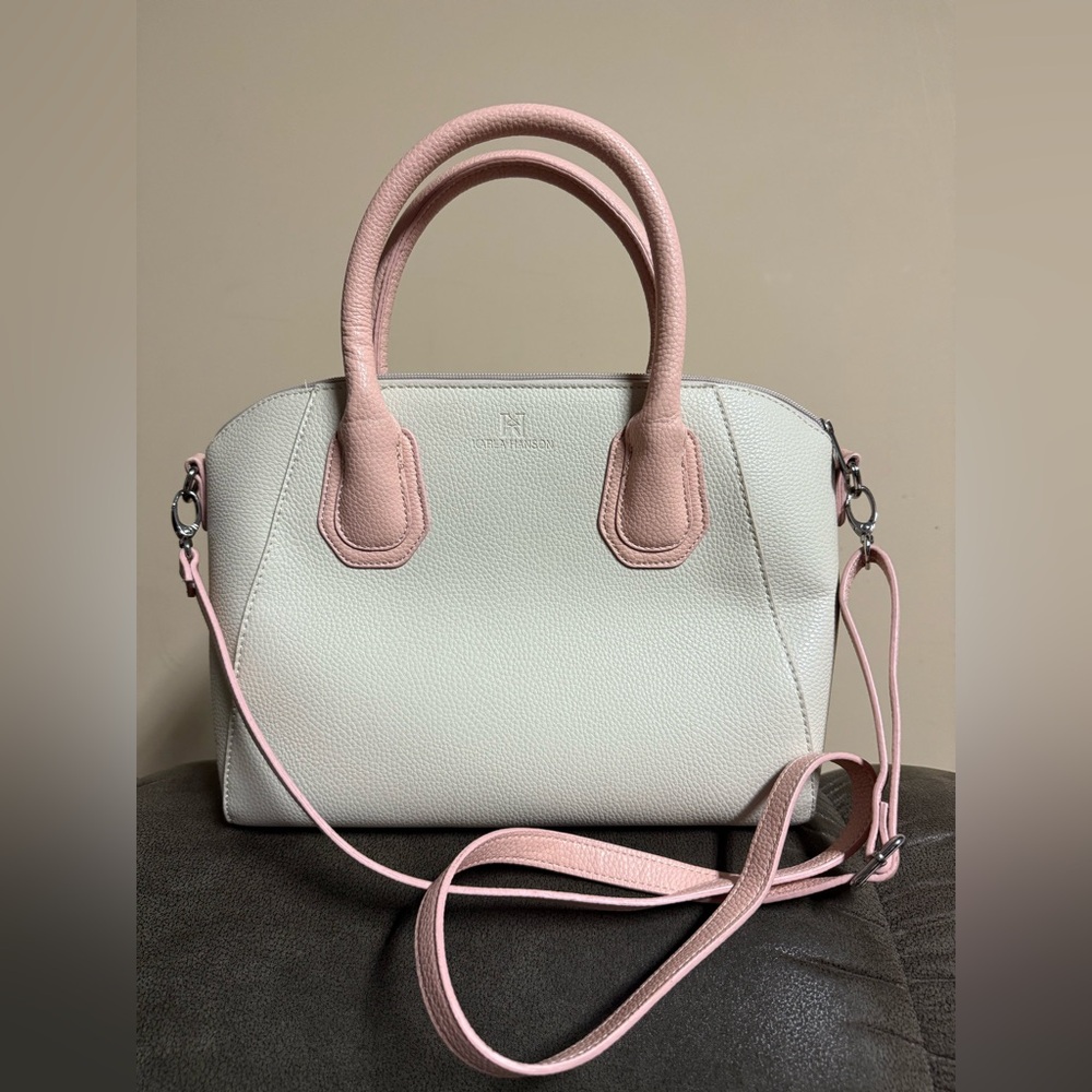 Karla Hanson Pink & Cream Handbag/Crossbody